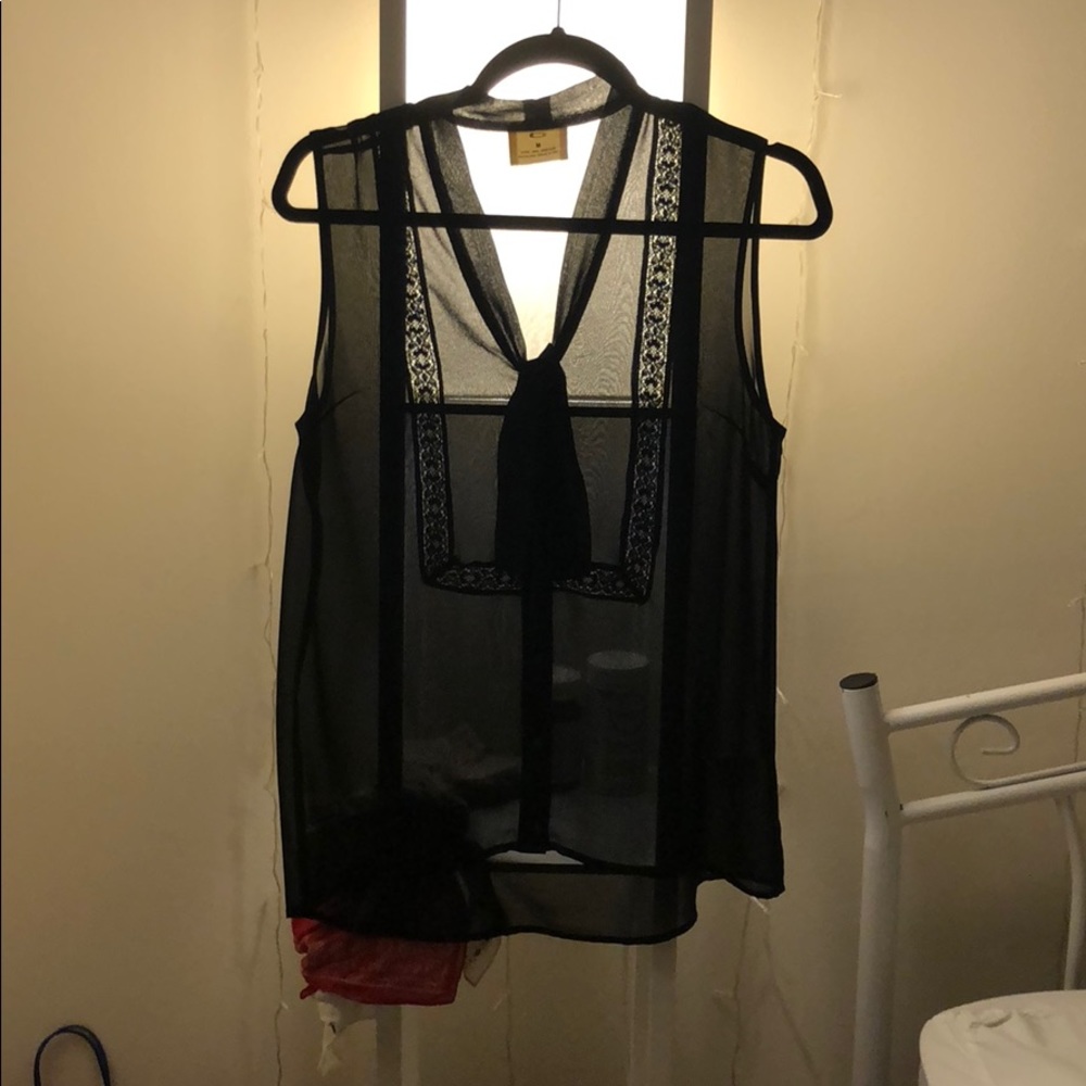 Black tank top